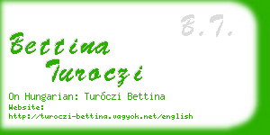 bettina turoczi business card